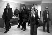 Cristina Fernández al llegar a la Corte Federal, ayer, en Buenos Aires. Foto: Noelia Pirsic, Afp
