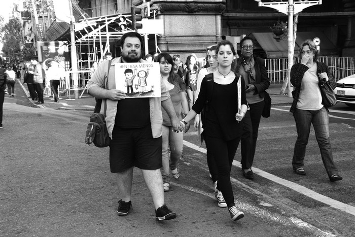 Marcha contra la violencia doméstica. Foto: Iván Franco (archivo, noviembre de 2015)