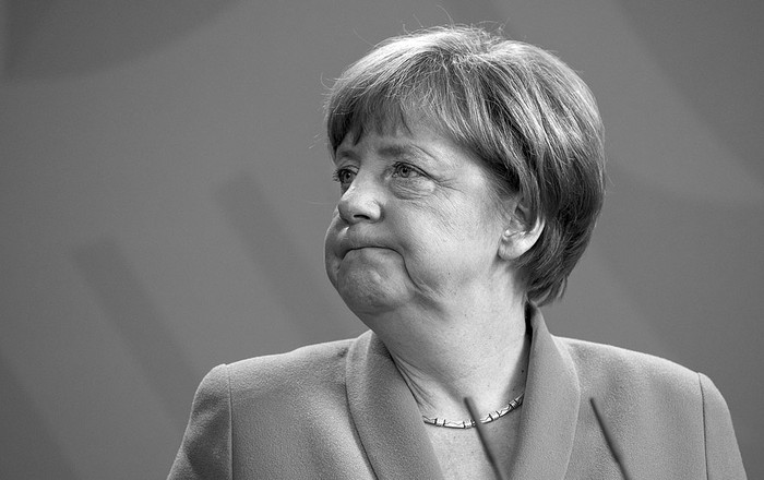 Angela Merkel, canciller alemana, en rueda de prensa, ayer en Berlín, Alemania. Foto: Odd Andersen, Afp