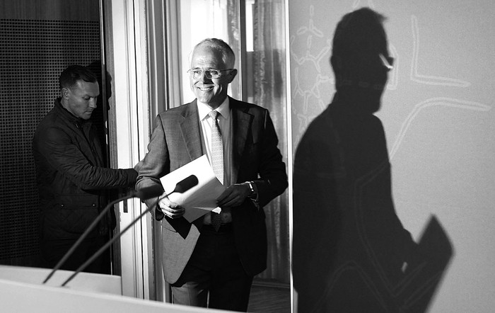 Malcolm Turnbull, primer ministro de Australia, asiste a una conferencia de prensa, ayer, en Sydney. • Foto: William Oeste, Afp