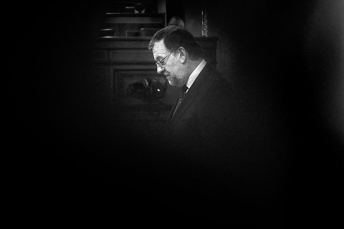 Mariano Rajoy, presidente del gobierno de España, durante la sesión del Congreso, el viernes, en Madrid. Foto: Pedro Armestre, afp