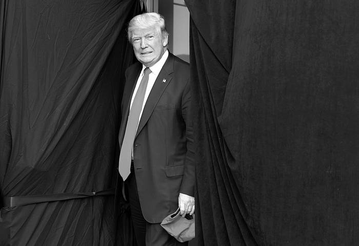 Donald Trump, candidato presidencial republicano, en un acto, el sábado, en Portsmouth, New Hampshire. Foto: Mary Schwalm, AFP