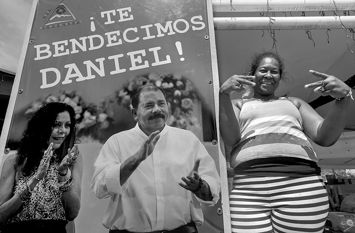 Campaña electoral en Managua. Foto: Inti Ocon, AFP