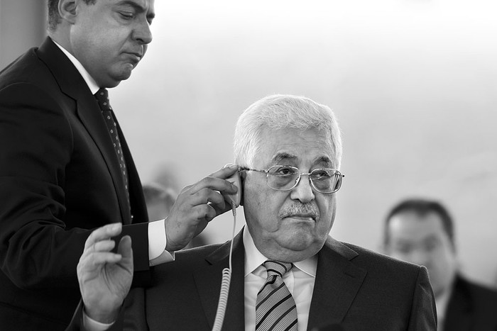 Mahmud Abbas, presidente palestino, en la reunión del Consejo de Derechos Humanos de las Naciones Unidas, ayer, en Ginebra. Foto: Fabrice Coffrini, AFP