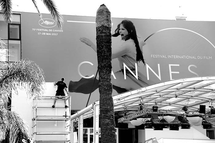 Preparativos para Festival de Cine de Cannes. Foto: Anne-Christine Poujoulat, AFP