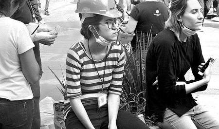 Rescatistas en Ciudad de México. Foto: Apegé Rescatistas en Ciudad de México. Foto: Apegé