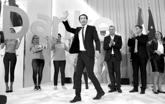 Sebastian Kurz, tras las elecciones generales en Viena, Austria. Foto: Joe Klamar, AFP