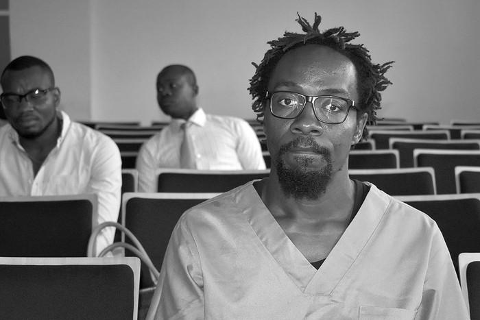 Ramón Esono, ayer, en el tribunal de Malabo, Guinea Ecuatorial. Foto: Samuel Obiang, AFP