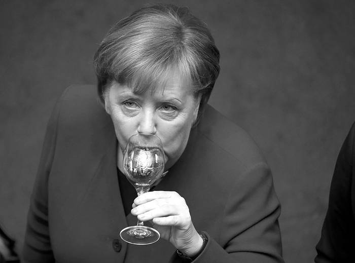 Angela Merkel, canciller alemana, el lunes, en el recinto del Bundestag, en Berlín. Foto: Odd Andersen, AFP