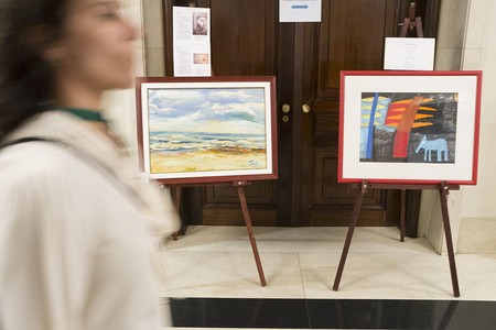 Muestra de arte creado por adolescentes con autismo, ayer, durante el Congreso Internacional de Autismo. · Foto: Pablo Vignali Muestra de arte creado por adolescentes con autismo, ayer, durante el Congreso Internacional de Autismo. · Foto: Pablo Vignali