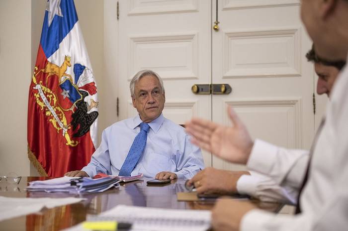 Sebastián Piñeral en el Palacio de La Moneda.
Foto: Marcelo Segura, presidencia chilena
