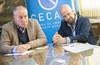 Ernesto Murro, ministro de Trabajo y Seguridad Social, y Marco Algorta, presidente de la Cecam. Ernesto Murro, ministro de Trabajo y Seguridad Social, y Marco Algorta, presidente de la Cecam.