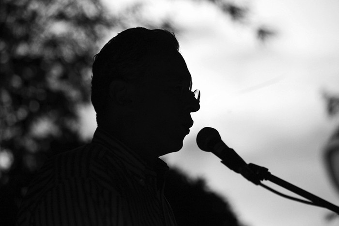 Álvaro Uribe Vélez, senador electo y ex presidente de Colombia, el lunes 12 de mayo en una reunión con empresarios como parte de su apoyo a la campaña presidencial de Óscar Iván Zuluaga en Cali (Colombia). / Foto: Christian Escobar Mora, Efe