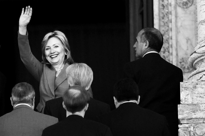 Hillary Rodham Clinton cuando visitó Uruguay en marzo de 2010, para la asunción del presidente José Mujica. / Foto: Fernando Morán