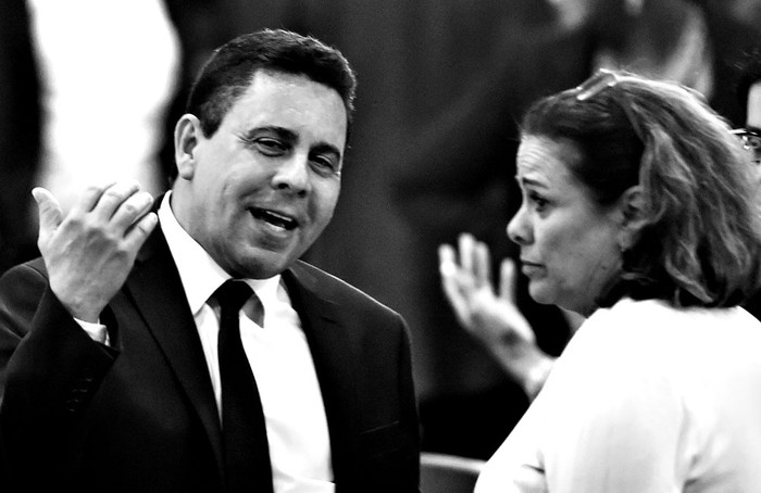 El nuevo canciller venezolano, Samuel Moncada, durante la ceremonia de clausura de la 47ª Asamblea General de la Organización de Estados Americanos, en Cancún, México, el miércoles. Foto: Pedro Pardo, AFP