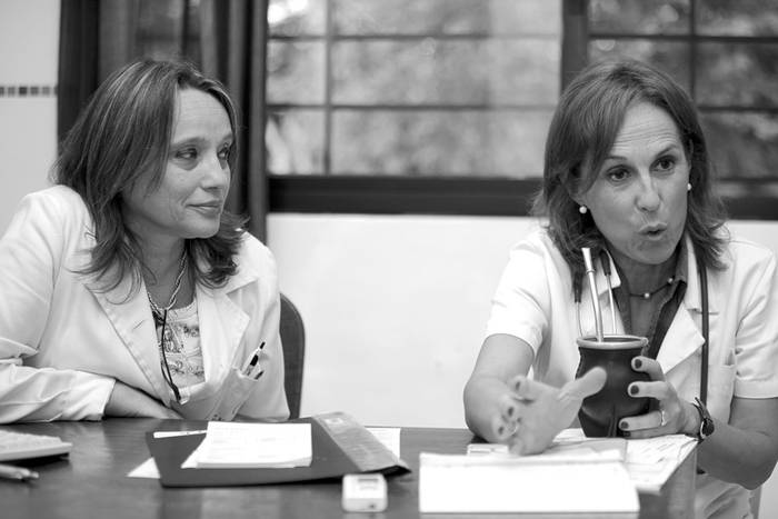 Silvia Cataldi y Mariela Contrera. · Foto: Pedro Rincón