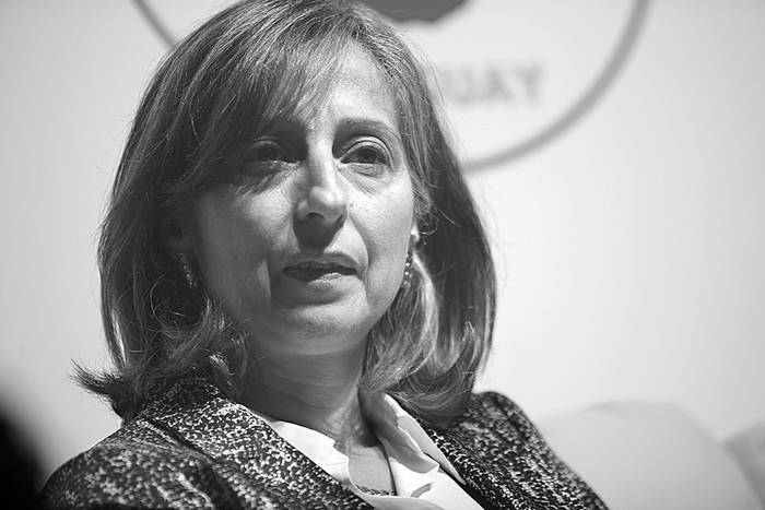 María Rosa Osimani, el martes en la sala Pedro Balzo del SODRE. · Foto: Pedro Rincón