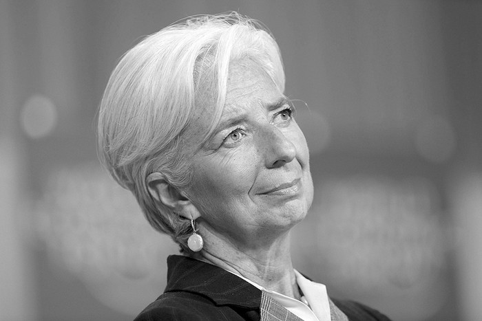Christine Lagarde en una de las sesiones de la 43ª reunión anual del Foro Económico Mundial en Davos, Suiza. (archivo, enero de 2013) · Foto:  Jean-Chrisotophe Bott, Efe