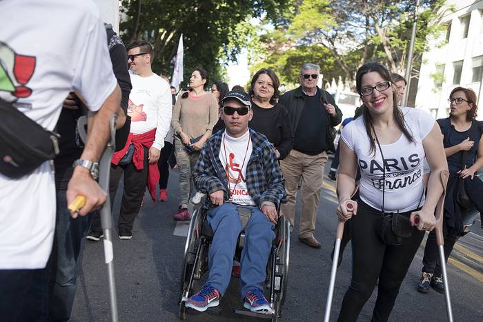 Séptima Marcha por Accesibilidad e Inclusión. (archivo, diciembre de 2018) · Foto: Ricardo Antúnez