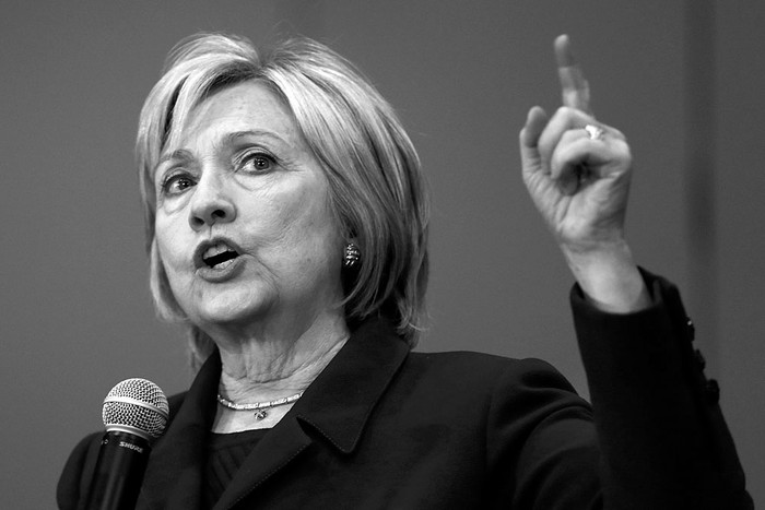 Hillary Clinton, candidata presidencial demócrata, el miércoles, durante un acto de campaña en el Centro
de Eventos y Convenciones Prazz!, en Burlington, Iowa (Estados Unidos). Foto: Tannen Maury, Efe