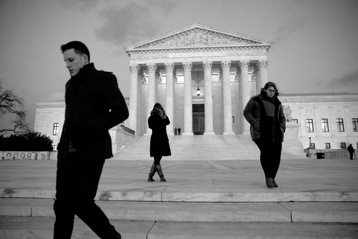 Corte Suprema de Estados Unidos, el sábado, en Washington DC. Foto: Drew Angerer, Afp