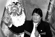 Evo Morales, presidente de Bolivia, durante una rueda de prensa, ayer, en el Palacio Quemado, en La Paz, Bolivia. Foto: Aizar Raldes, Afp