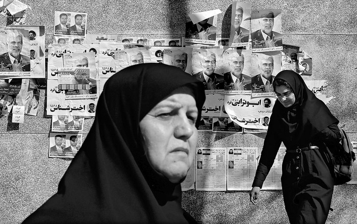 Propaganda electoral ayer en Teherán, Irán .Foto: Abedin Taherkenareh, Efe