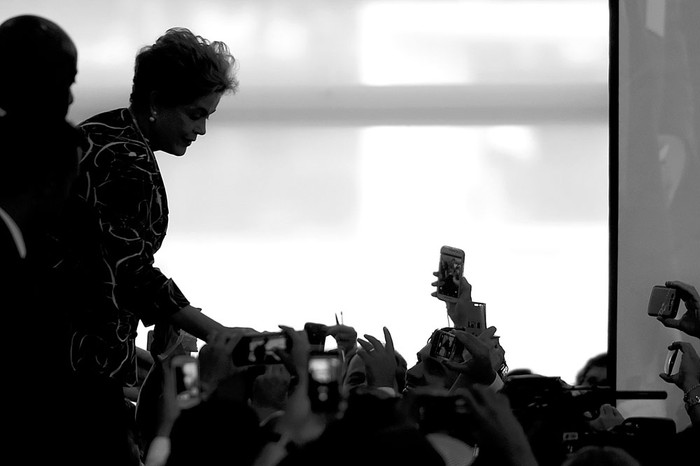 Dilma Rousseff, en el lanzamiento de una nueva etapa del programa de viviendas de protección oficial,
el viernes, en el Palacio de Planalto, en Brasilia. Foto: Evaristo Sa, Afp