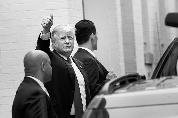 Donald Trump candidato presidencial republicano, el 12 de mayo, en Washington, DC. Foto: Brendan Smialowski, Afp