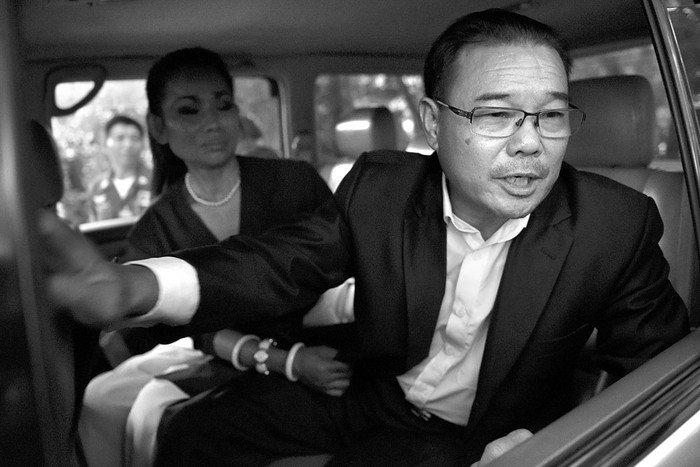 Hong Sok Hour, senador del Partido Nacional de Rescate de Camboya, después de su liberación, el 25 de octubre, en Phnom Penh. Foto: Tang Chhin Sothy, AFP