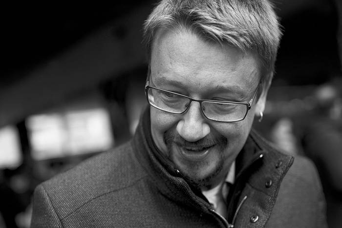 Xavier Domènech, candidato de En Comú-Podem, ayer, en San Adrián de Besós, Cataluña. Foto: Josep Lago, AFP