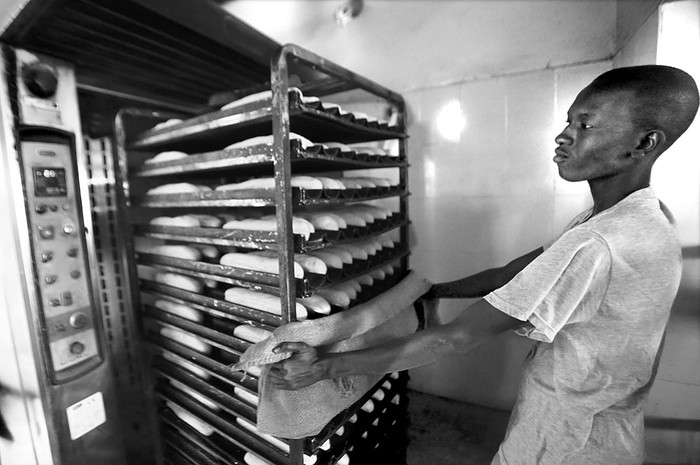 Panadería en Jartum, capital de Sudán, el 5 de enero. Foto: Ashraf Shazly, AFP