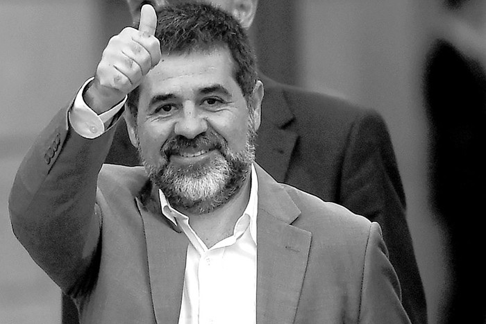 Jordi Sànchez, presidente de la Asamblea Nacional de Cataluña. Foto: Javier Soriano, AFP (archivo, octubre de 2017)