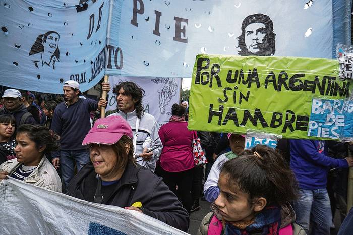 Acto del 1 de Mayo, en Buenos Aires. · Foto: Eitan Abramovich