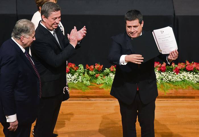 Horacio Cartes, ex presidente paraguayo, al ser nombrado senador en mayo de 2018. · Foto: Norberto Duarte