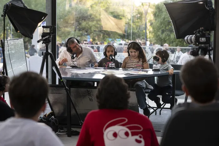 Taller de radio y streaming. · Foto: Inés Guimaraens