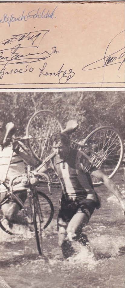 Cuarta etapa de la Vuelta Ciclista del Uruguay de 1951. Fotos del archivo familiar.