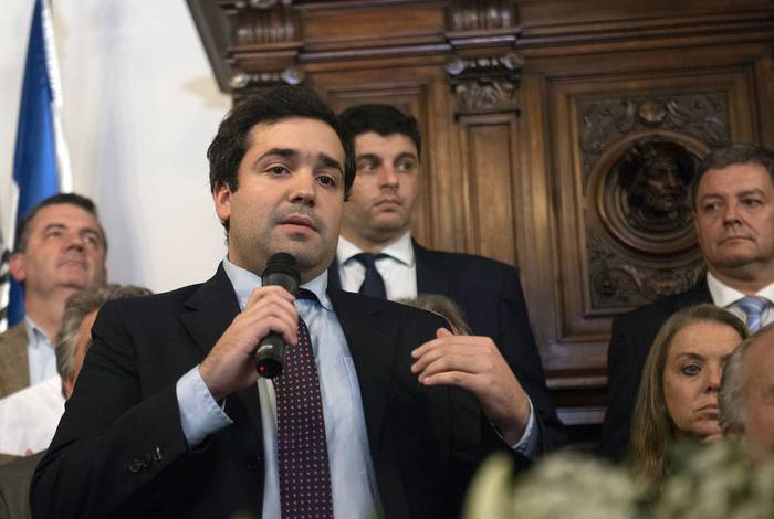 Tomás Casaretto en la Casa del Partido Nacional (archivo, junio de 2023). · Foto: Alessandro Maradei