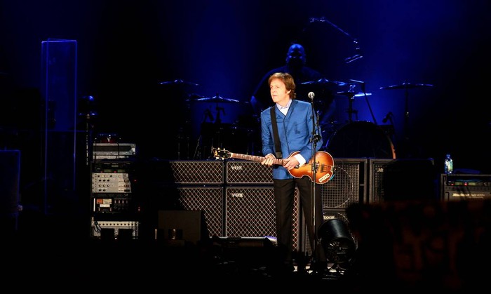 Paul McCartney, el 15 de abril de 2012, en el estadio Centenario. · Foto: Iván Franco