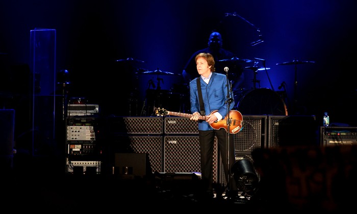 Paul McCartney, el 15 de abril de 2012, en el estadio Centenario. · Foto: Iván Franco