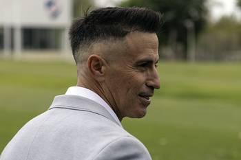 Pablo Peirano, el 7 de abril, en Los Céspedes. · Foto: Ernesto Ryan