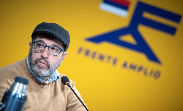 Fernando Pereira, el 30 de Junio, en la Huella de Seregni. · Foto: Gianni Schiaffarino