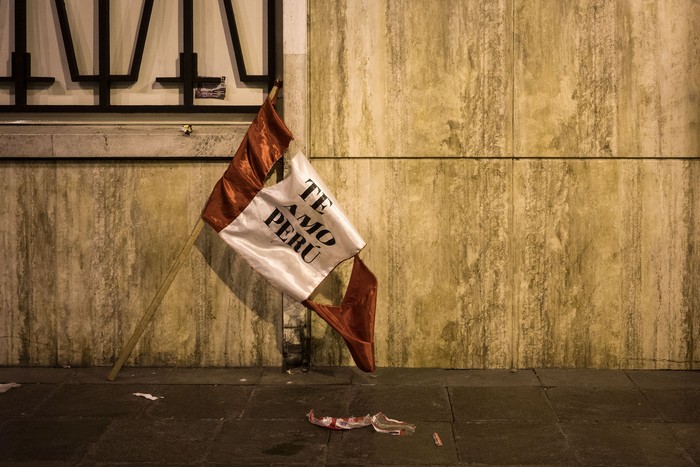 Protestas contra Dina Boluarte en Lima, enero de 2023. · Foto: Alfonso Silva-Santisteban