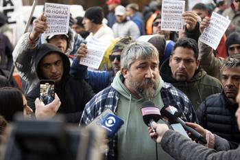 Alexis Pintos, presidente del Sindicato Único de Trabajadores del Mar y Afines. · Foto: Alessandro Maradei