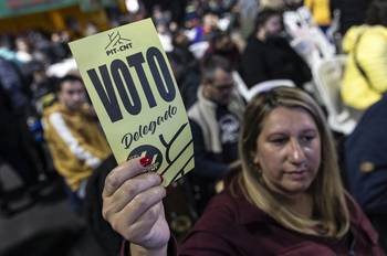 Congreso Nacional del PIT-CNT, en el Palacio Peñarol. · Foto: Ernesto Ryan