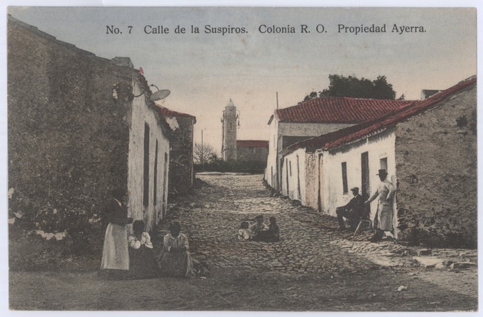 Postal de Calle de los  Suspiros, año 1913. Fuente: Biblioteca Nacional
