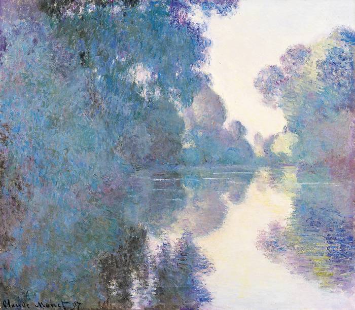 _Mañana en el Sena cerca de Giverny_, de Claude Monet, 1897