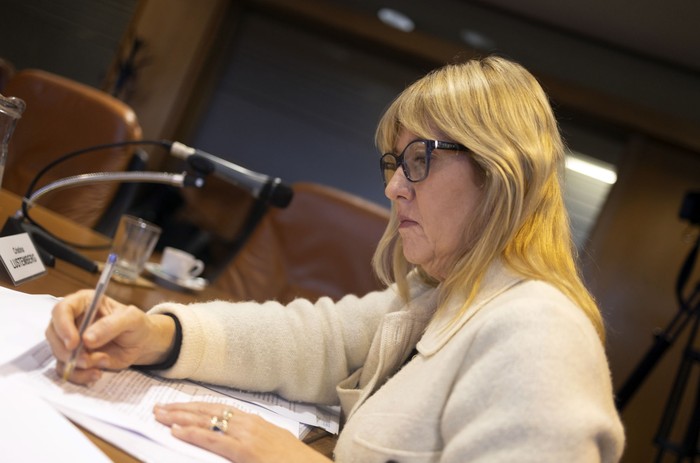 Cristina Lustemberg (archivo, abril de 2024). · Foto: Ernesto Ryan