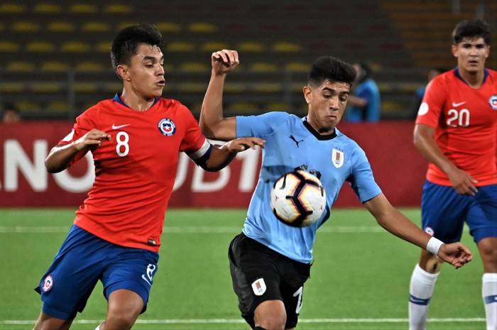 Uruguay-Chile, en el Sudamericano sub 17 de Perú. Fuente: AUF.