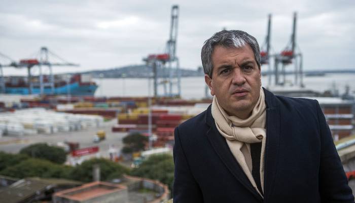 Juan Curbelo, presidente de la Administración Nacional de Puertos (archivo, junio de 2021). · Foto: Alessandro Maradei